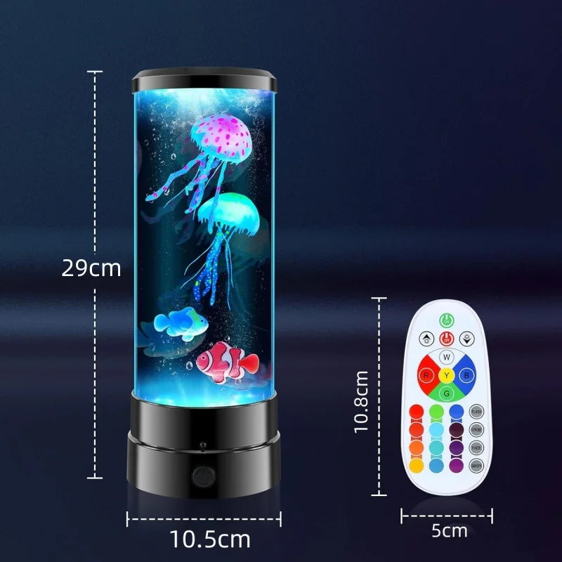 Jellyfish Lamp with 16 Color and Remote Control