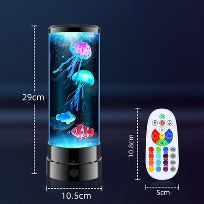 Jellyfish Lamp with 16 Color and Remote Control
