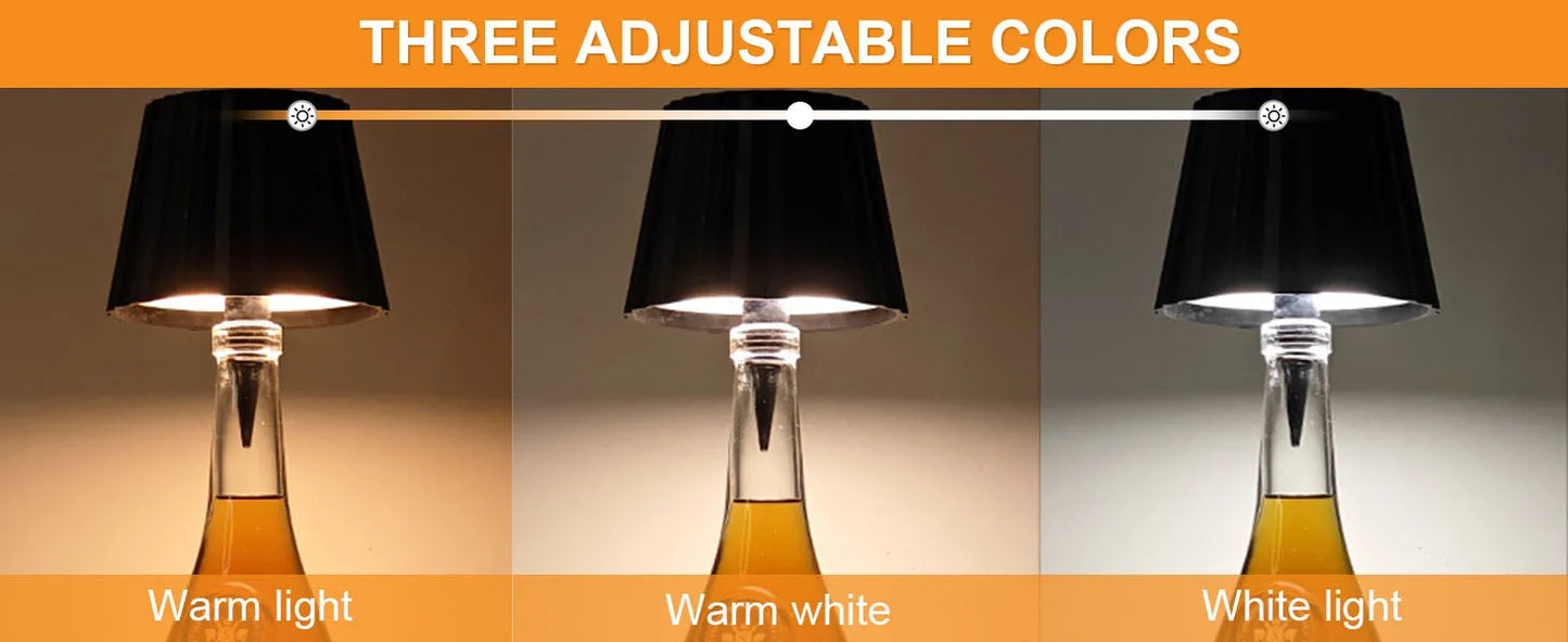 KFV Wireless Table Lamp Wine Bottles LED Bottle Light