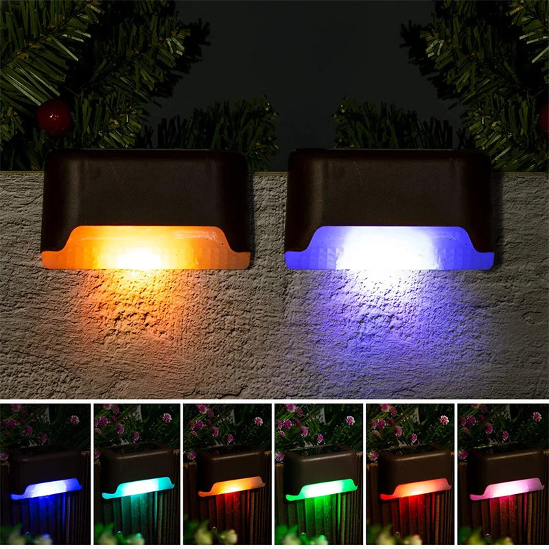 Solar Deck Lights LED Waterproof Outdoor Solar LED Step Lights