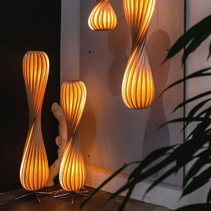 Living Room Floor Lamp Wooden Style Bedroom Headboard