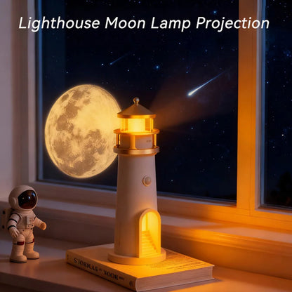 Moon Lamp Projection Lighthouse Lamps Night Light