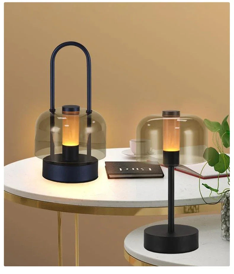 Modern Retro Nordic Desk Lamp Rechargeable Indoor Table Lamp