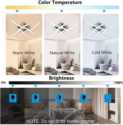 LED Ceiling Light 18W 24W Tri-color Dimmable Ceiling Lamps