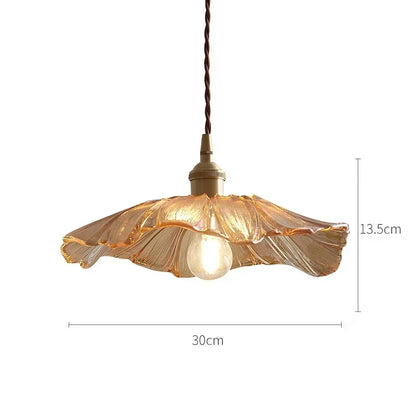 Vintage Pendant Lights Flower Glass Hanging Lamps