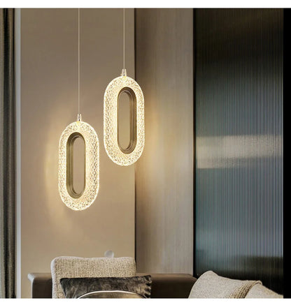 Modern Crystal LED Pendant Lamps Indoor Lighting For Home Decor