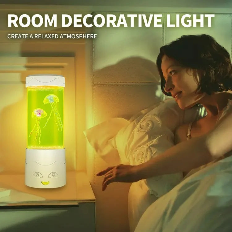 LED Lava Volcano Lamp with Remote Control RGB Light