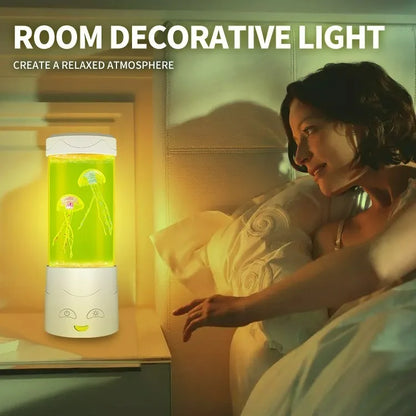 LED Lava Volcano Lamp with Remote Control RGB Light