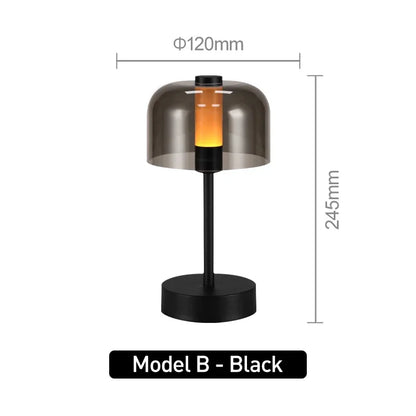 Modern Retro Nordic Desk Lamp Rechargeable Indoor Table Lamp