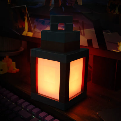 Pixel Style Night Light Portable Lantern Tabletop Ornament