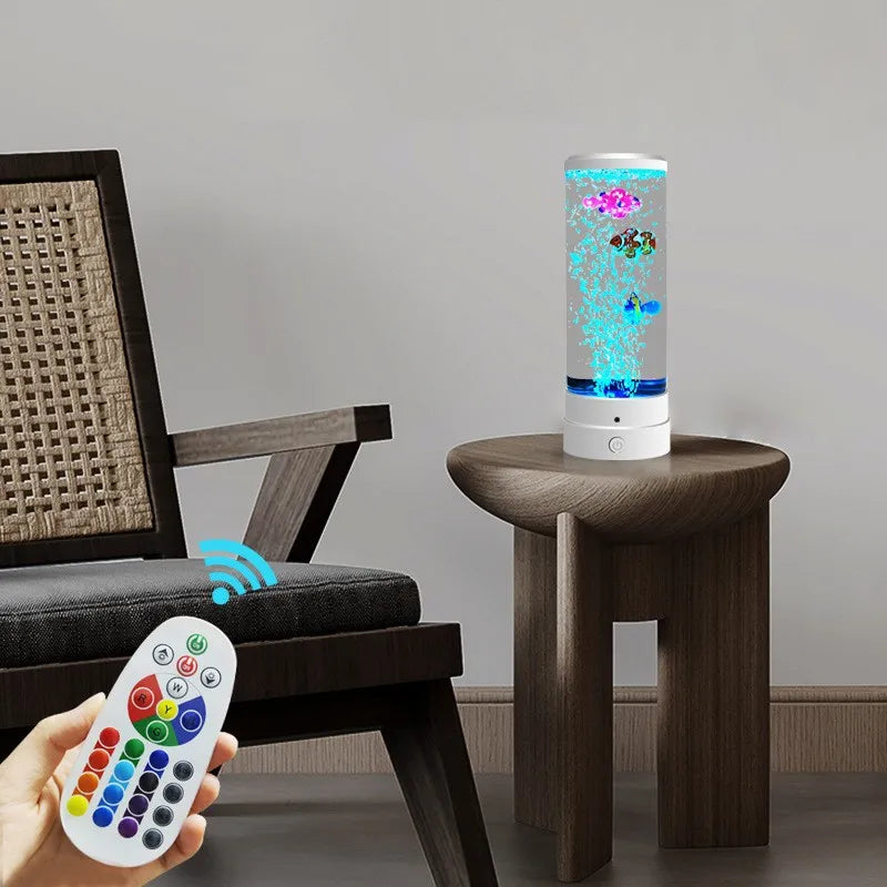 LED Fish Lamp Ambient Night Light Remote Control
