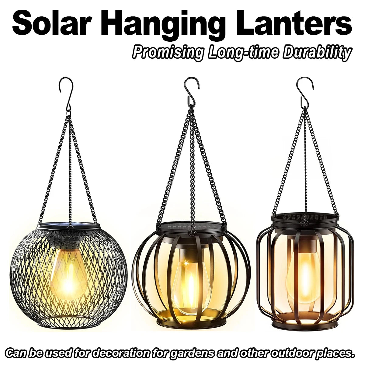 Solar Lantern Led Light Daylight Sensor Garden Lamps Lights