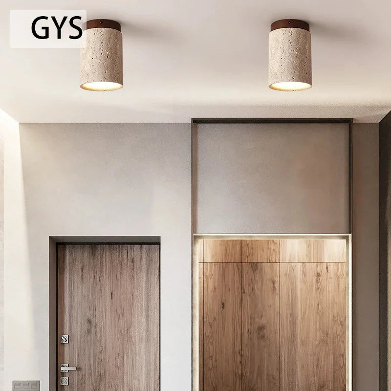 Japanese Style LED Ceiling Lamp Round Downlight Surface