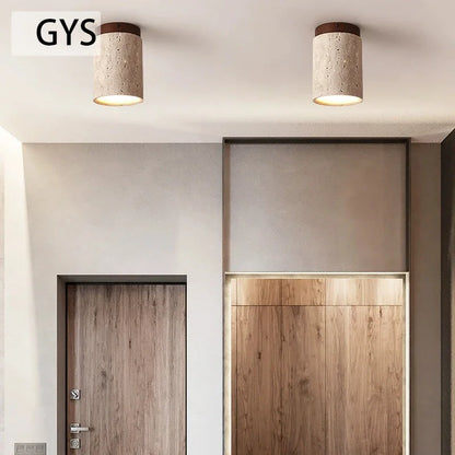 Japanese Style LED Ceiling Lamp Round Downlight Surface