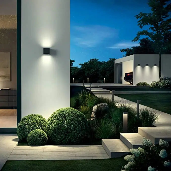 Tuya Outdoor Wall Light, Smart RGBCW Porch Lights