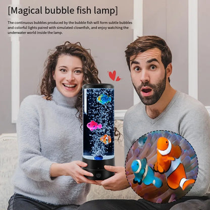 LED Fish Lamp Ambient Night Light Remote Control