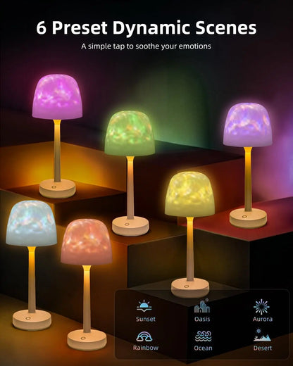 Creative Ocean Wave Cordless Projector Light RGB