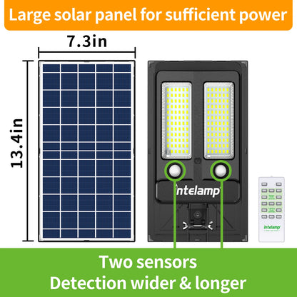 Super Large Solar Panel Floodlight For Parking Lots Patio Yard