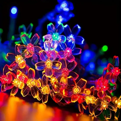 Solar Cherry Blossom Garden Blossom Lights Garlands