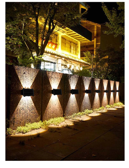 Solar Wall Light Led Courtyard Street Exterior Garden Wall Lighting