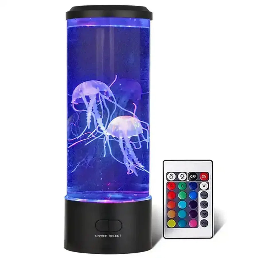 Remote Control Simulated Jellyfish Cylindrical Quiet Light