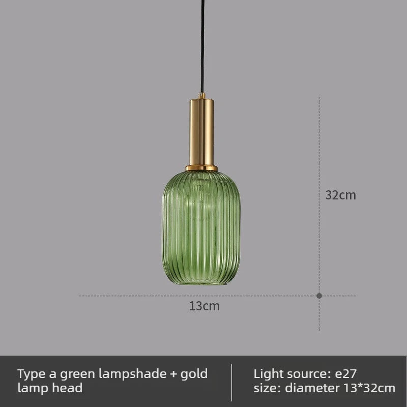 Simple Retro Single Head Ceiling Chandelier Creative  Light