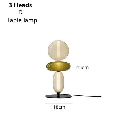 Italian Creative Colored Glass Designer LED Floor Light
