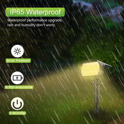 Solar Powered Wall Light Auto On/Off for Yard Garden Pathway