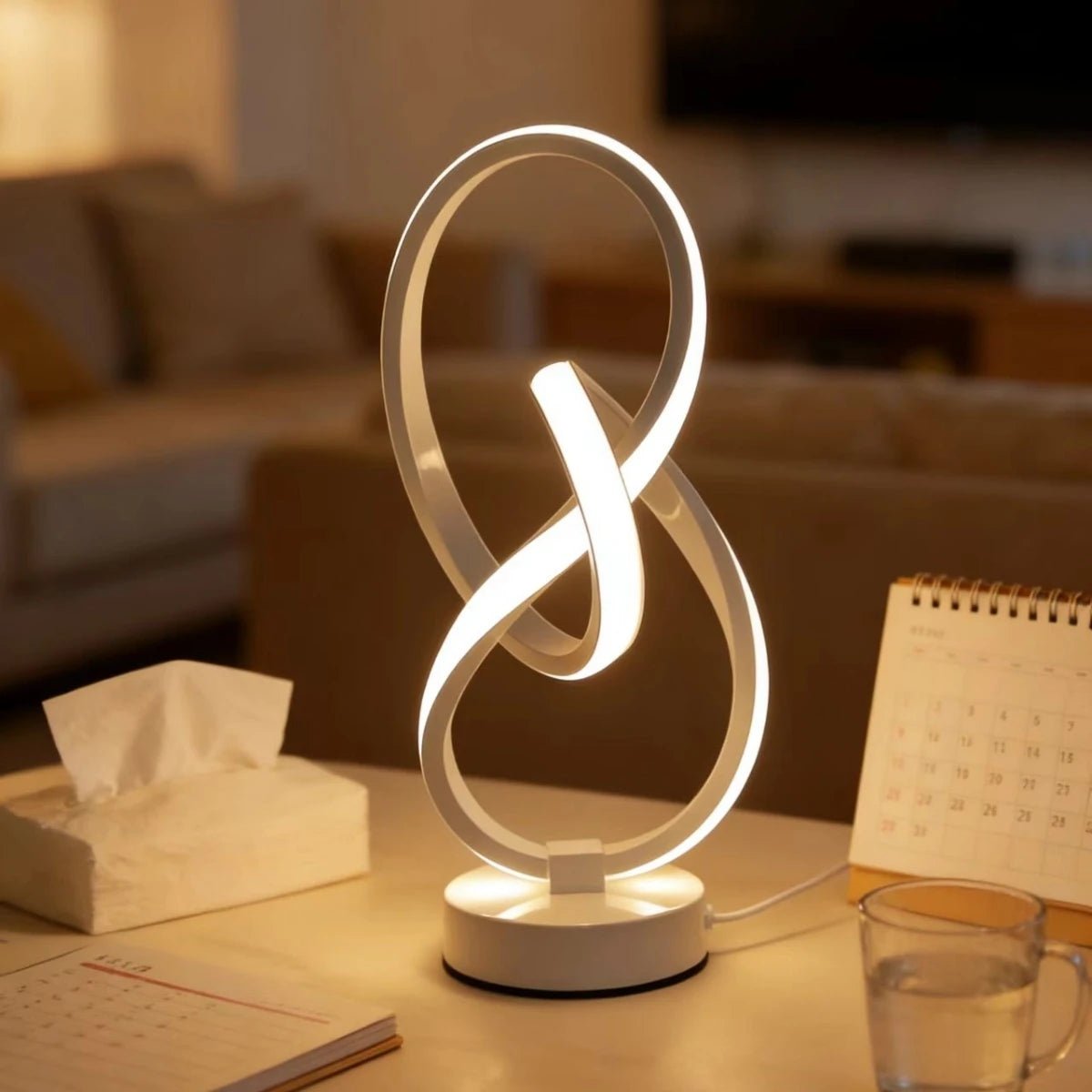 Simple and Creative LED Desk Lamp with USB Three Color Adjustable