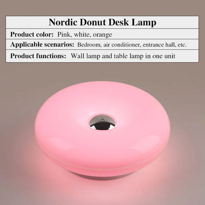 Creative Donut-Shaped Table Lamp Wall-Mounted