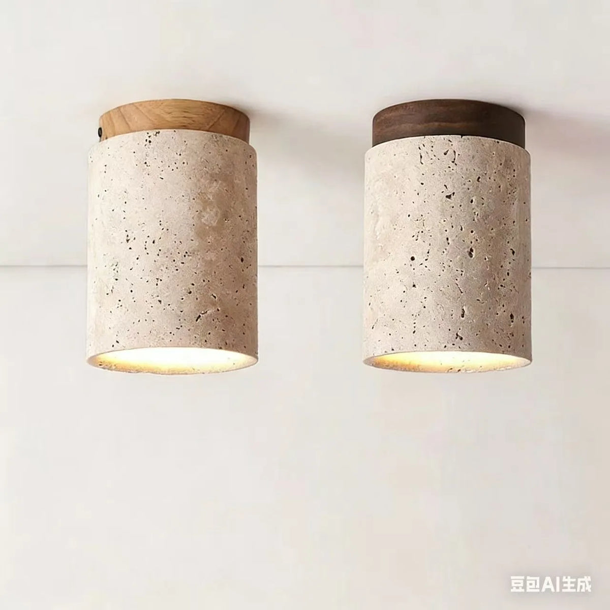 Japanese Style LED Ceiling Lamp Round Downlight Surface