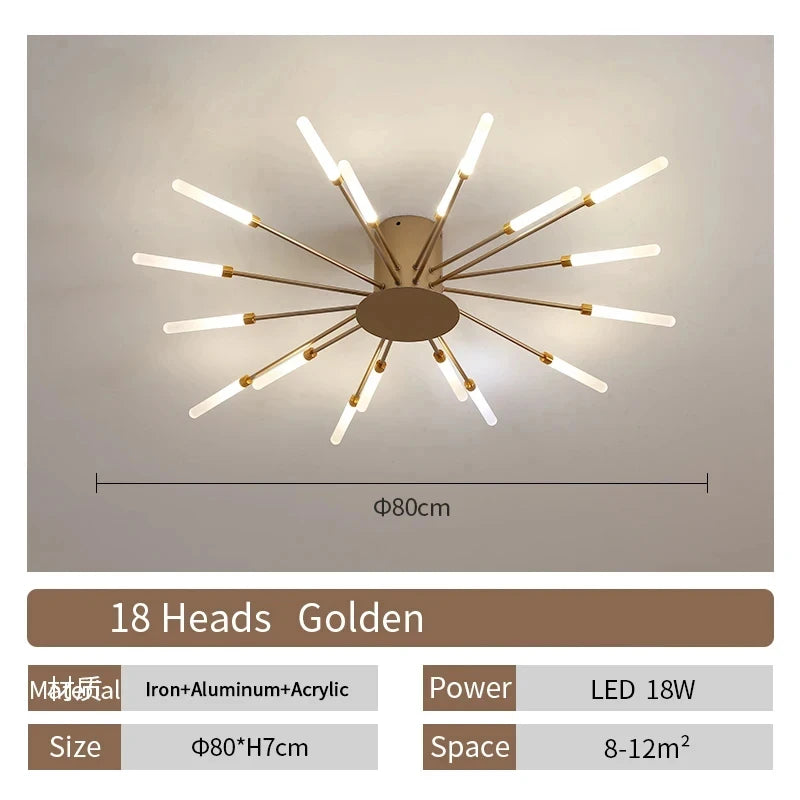 Living Room Light LED Ceiling Lamp Modern Indoor Lighting