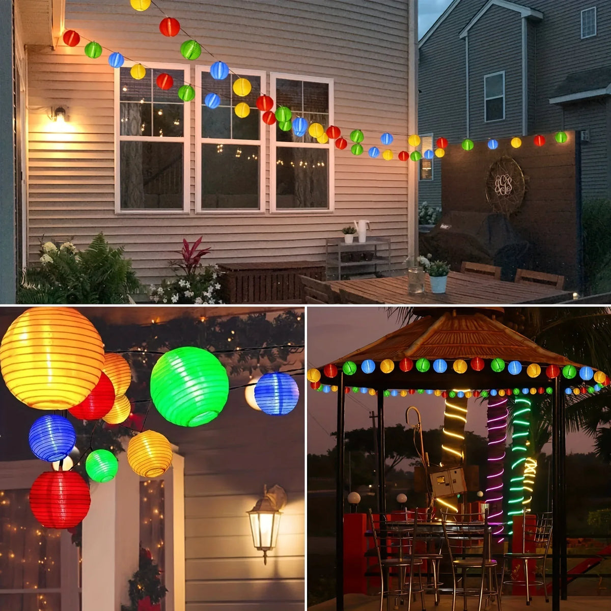 Halloween Pumpkin Lantern Solar String Lights Outdoor