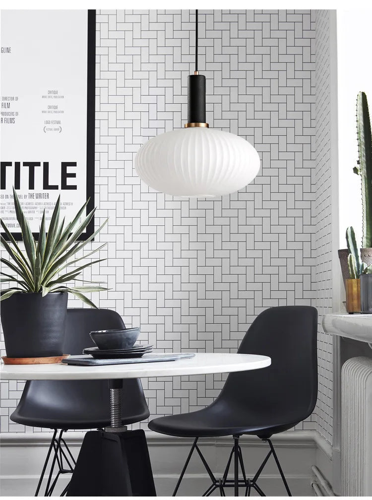 Simple Retro Single Head Ceiling Chandelier Creative  Light