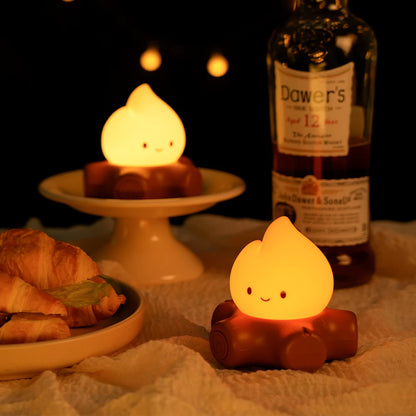 Campfire Night Lights With White Noise Creative Room Decoration