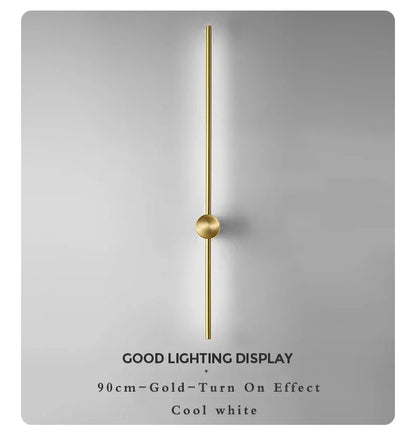Nordic Art Design Minimalist Long Line Wall Lamps Modern