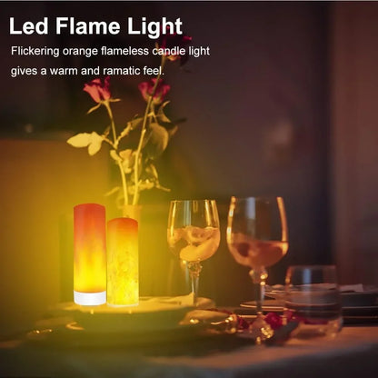 USB LED Night Lamp Simulated Flame Bulbs Night Light Flame Light