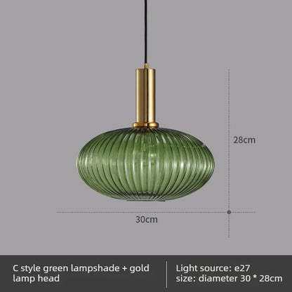 Simple Retro Single Head Ceiling Chandelier Creative  Light