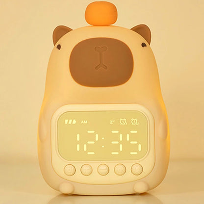 Capybara Alarm Clock with Night Lights Sleep Wake Up Clocks