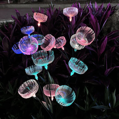 Solar Power 6LED Fiber Optic Jellyfish Ambient Mood