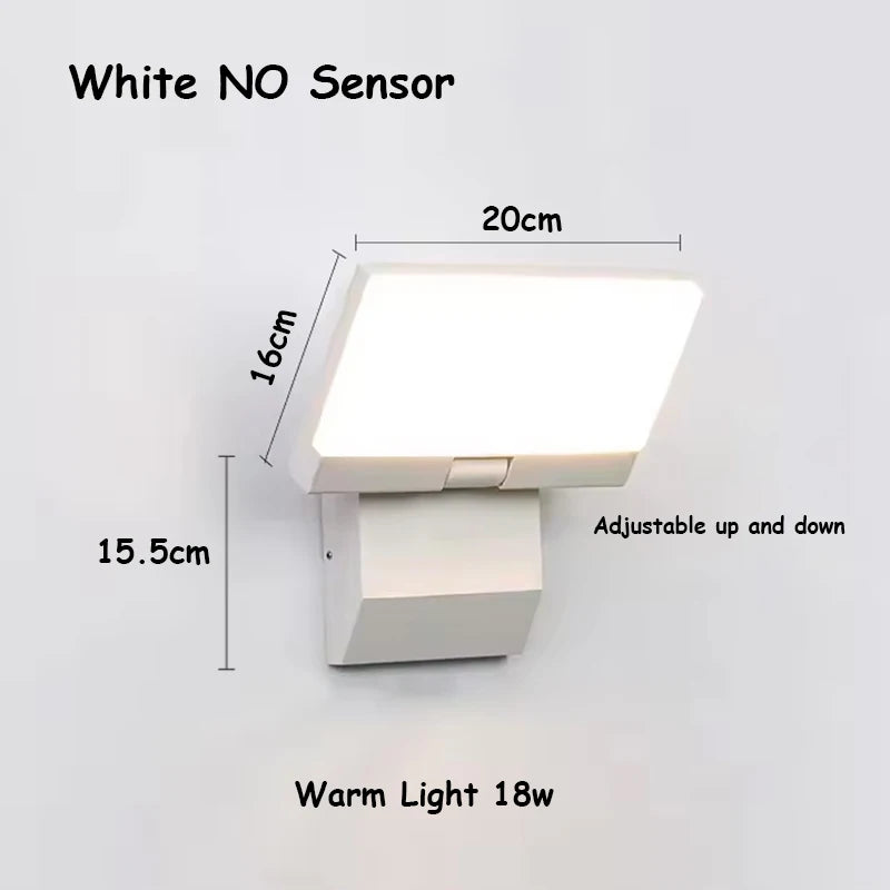 Outdoor Wall Light LED IP65 Waterproof Sensor Street Lamps