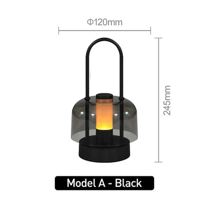 Modern Retro Nordic Desk Lamp Rechargeable Indoor Table Lamp