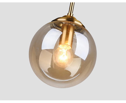 Modern Luxury Metal Chandelier Nordic Creative LED Glass