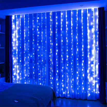 6x3M LED USB Curtain String Fairy Lights Christmas Garland