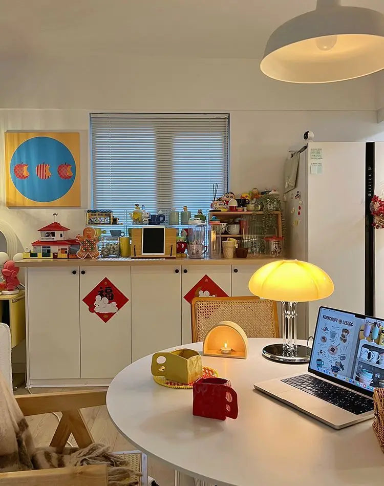 Korean Bauhaus Bedroom Mushroom Desk Lamp