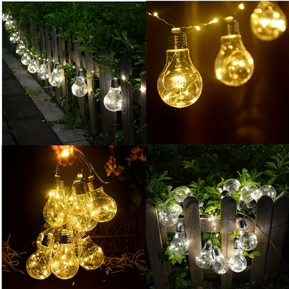 Solar Powered LED Copper Wire Hanging Lights
