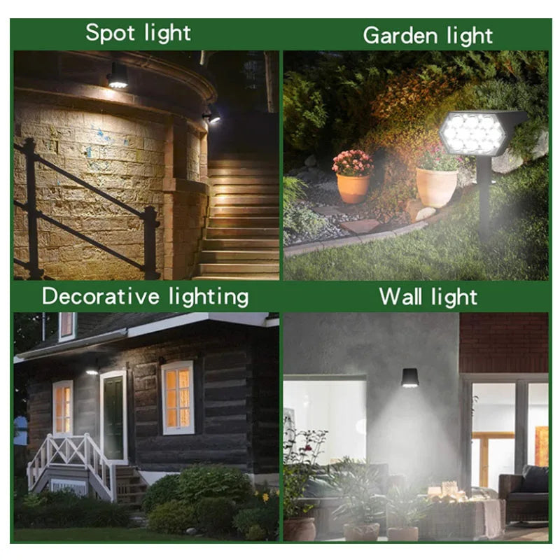 108 LED Outdoor Solar Lights Solar Spot Lights Landscape