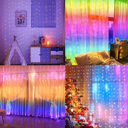 6x3M LED USB Curtain String Fairy Lights Christmas Garland