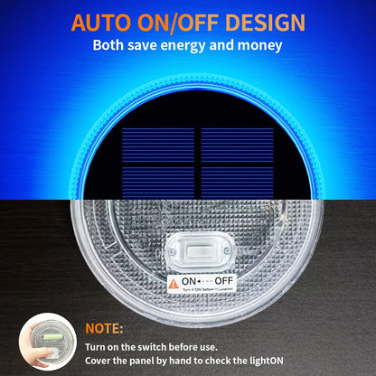 Solar Deck Lights Outdoor Waterproof LED Dock Lighting