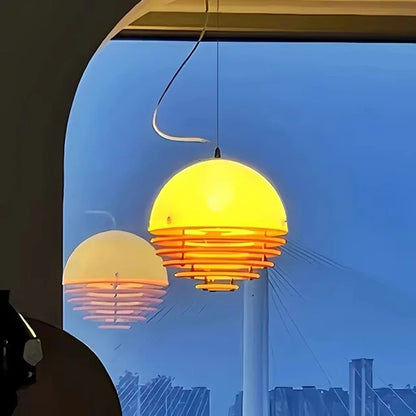 Nordic Danish Sunset Orange Restaurant Bar Pendant Lamp